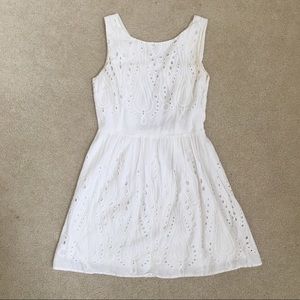 Forever 21 White Lace Dress with Cutout Back